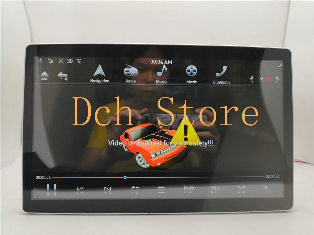 12,8 дюймов Android 8,1 tesla Вертикальный стиль автомобильный dvd-плеер gps универсальный 4G ram 100 градусов rotable Навигация стерео PX6 carplay