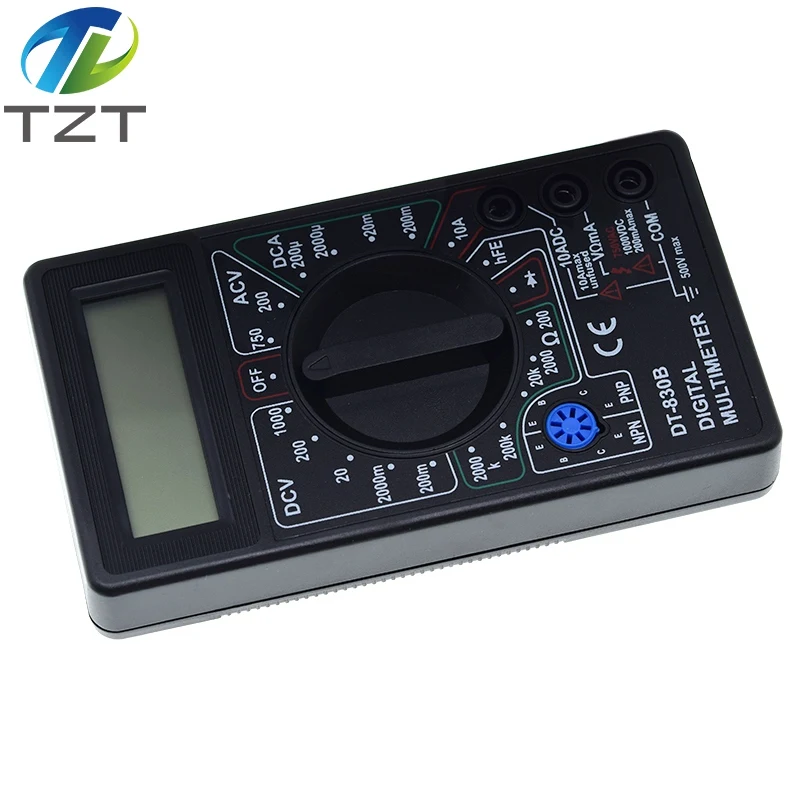 Цифровой мультиметр DT830B AC/DC с ЖК-дисплеем 750 В Вольтметр Амперметр Омметр тестер