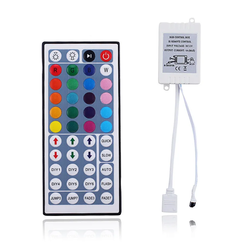 RGB IR пульт дистанционного управления 3key 24key 44key DC12V для SMD 2835 3528 5050 5730 5630 3014 Светодиодные ленты света