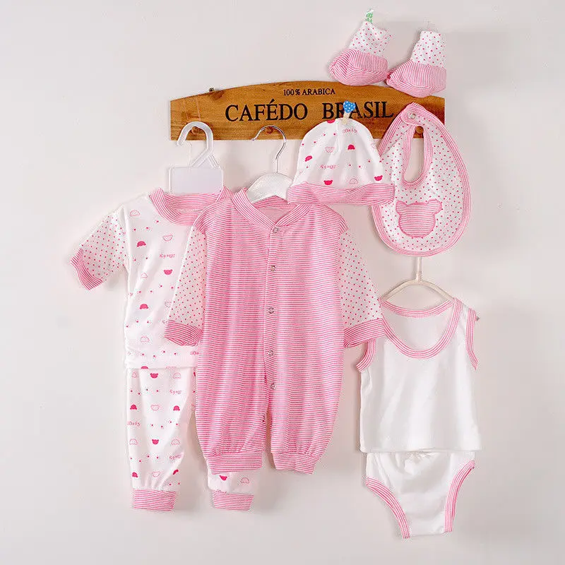 Conjunto de camiseta y pantalones para reci&eacute;n nacidos, conjunto de ropa de 0 a 3M, 8 unidades-4