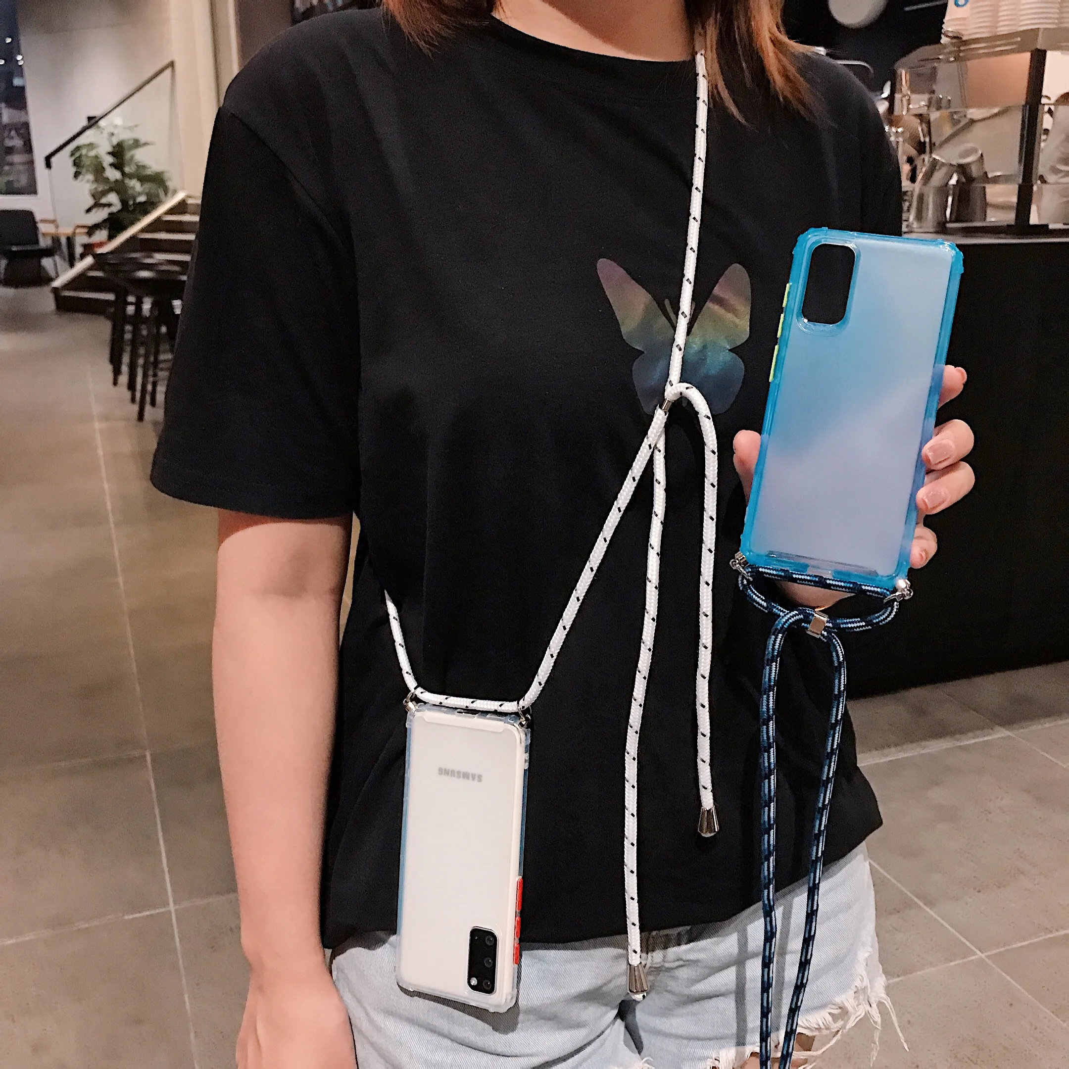 Чехол с ремешком через плечо для Huawei P40 P20 P30 Pro Mate 30 Honor 10i 10 Lite 8X P Smart Z Y9 2019|Бамперы| |