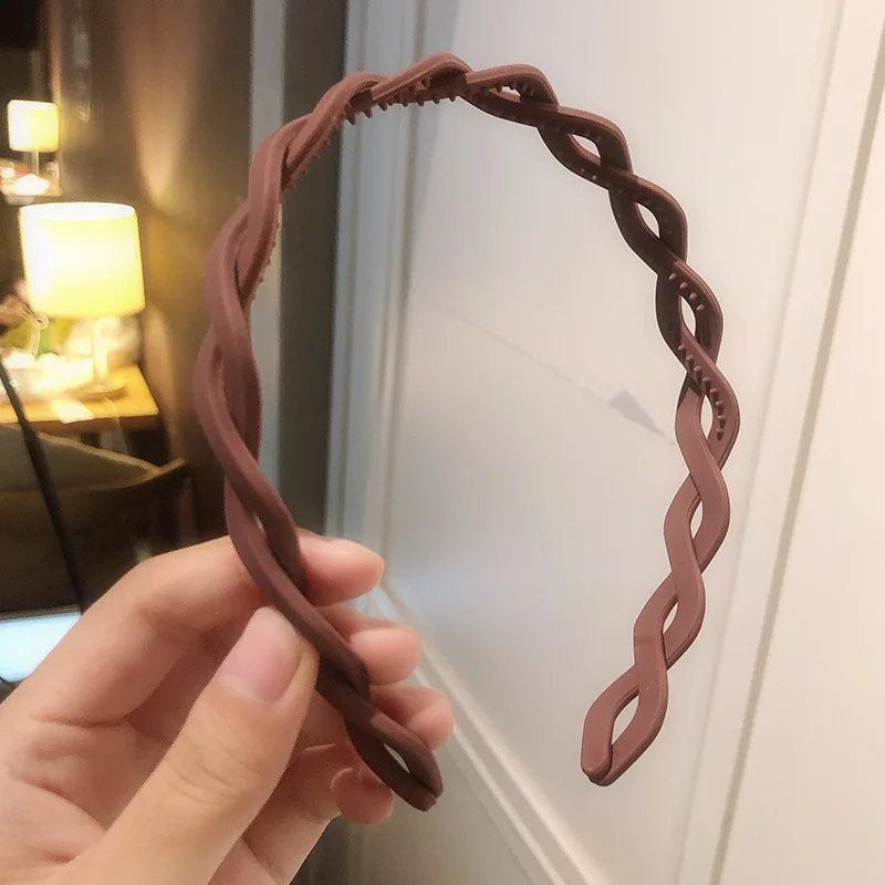 Повязка на голову женская с узлом Модный мягкий обруч бусинами аксессуар для