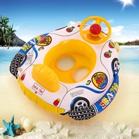 infant swimming ring baby pool seat toddler float water ring aid trainer baby with steering wheel water playing toy