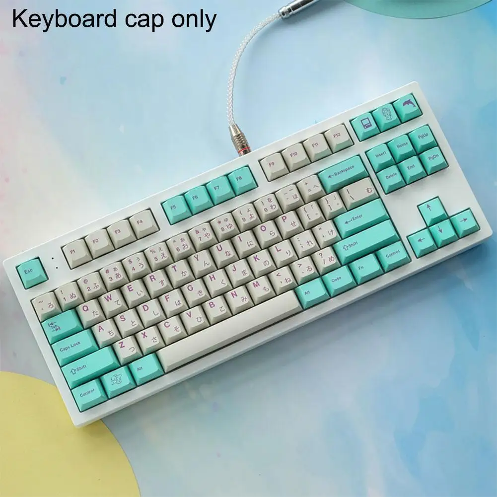 

Механическая клавиатура, колпачки ключей для GMK Analog Dreams 165-key PBT, оригинальная колпачок с высокой сублимационной клавиатурой Q6J4