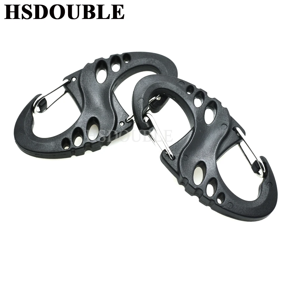 500 шт./лот 8 форм s-образная Пряжка кольцо-карабин инструмент для повседневного