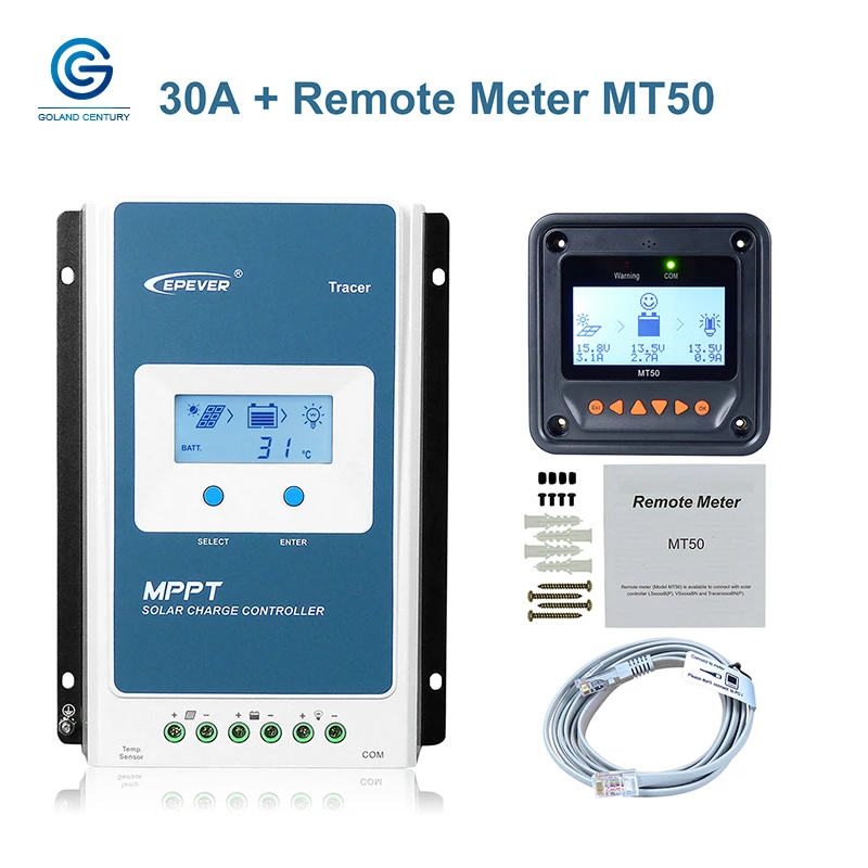 Контроллер заряда солнечной батареи EPEVER MPPT 10A 20A 30A 40A 12 в 24 В автоматический