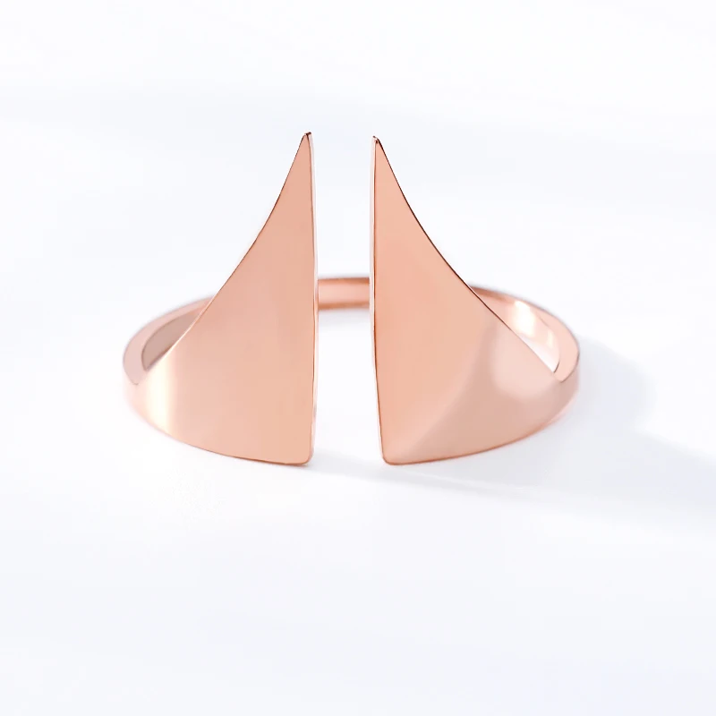 Треугольное кольцо из нержавеющей стали Bijoux Femme Винтаж Ретро панк ювелирные