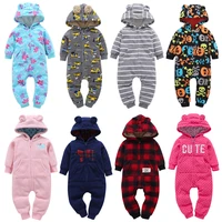 newborn baby boys spring baby romper girl romper infant fleece jumpsuit for kids new born baby clothes long sleeved pajamas