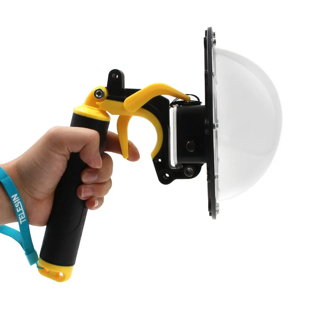 TELESIN 6 ''купол порт 30 м водонепроницаемый чехол Корпус для GoPro Hero 5 Black 7 триггер