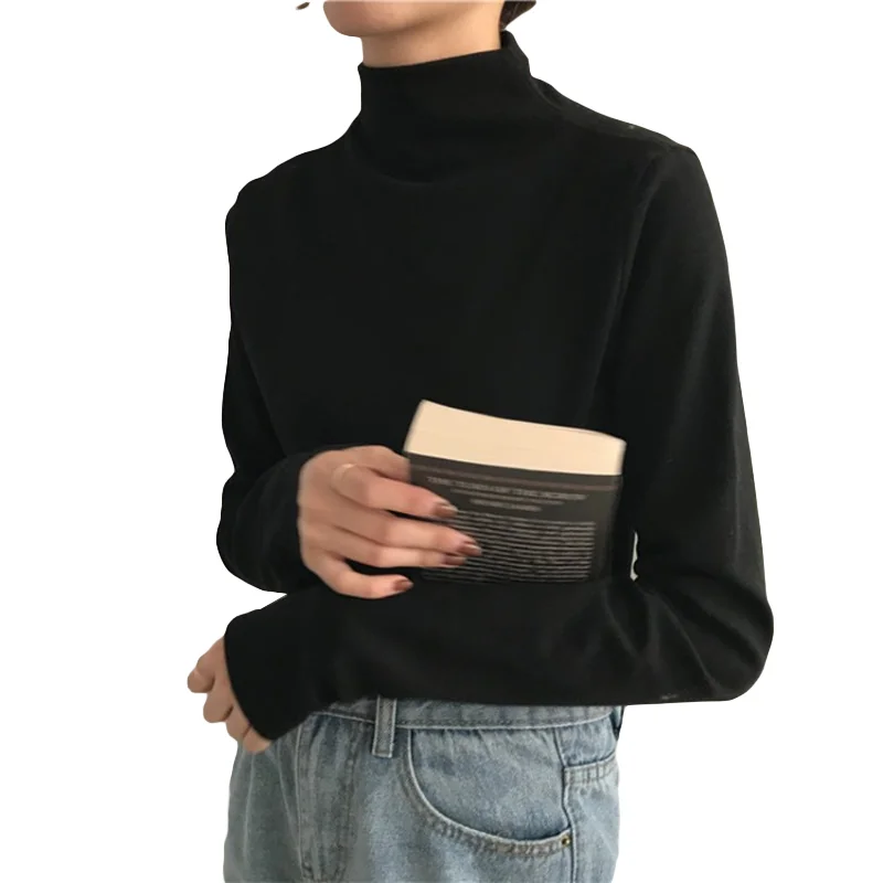 

New high quality slim T SHIRT COTTON long sleep shirt women TSHIRT For Lady Long Sleeve Basic Tops Sweatshirt gothic Sweater