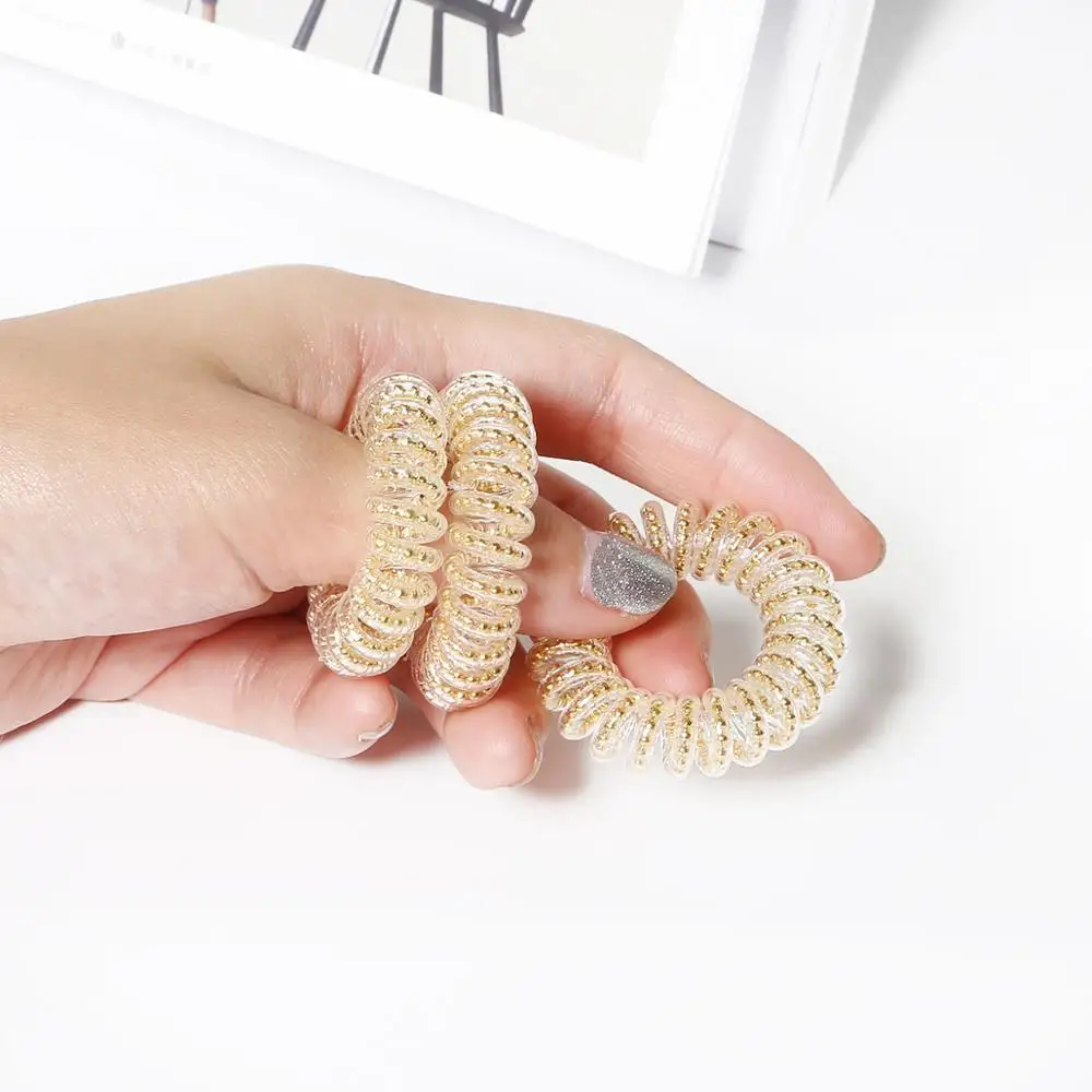 Телефонная проволока эластичная резинка головной убор спиральная лента для