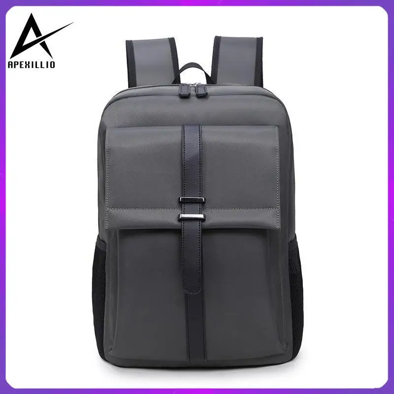 

Gift Simple Business Backpack Fashion Leisure Sports Travel Student School Bag Solid Color Backpack Computer Bag