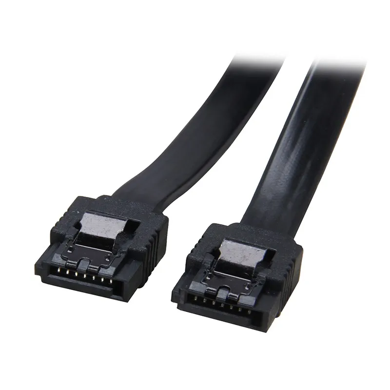 18 дюймов 6 ГБ/сек. SATA3 Serial ATA кабель для передачи данных с защелка блокировки для портативных ПК SATA 3,0 SATAIII 6Gbps жесткий диск на жестком диске HDD/SSD-черный