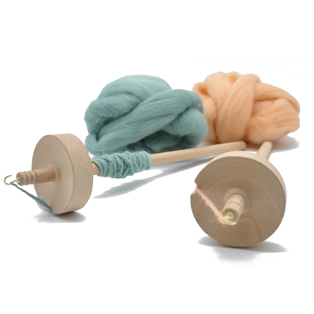 

Heigh Quality Drop Spindle Top Whorl Yarn Spin Hand Carved Wooden Tool Gift For Beginners Hogard Sewing Accessories 1 Pcs