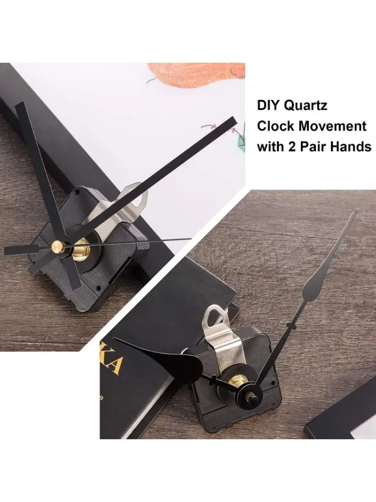 

2 Sets DIY Quartz Clock Movement Mechanism Hands Repair Tool Parts Silent Wall Mounded Replacement