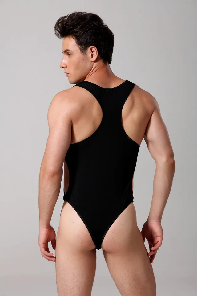 

2021 High Quality Brand Men's Conjoined Ice Silk Vest One-piece Underwear Shapewear For Men Jumpsuit Faja Reductora Hombre
