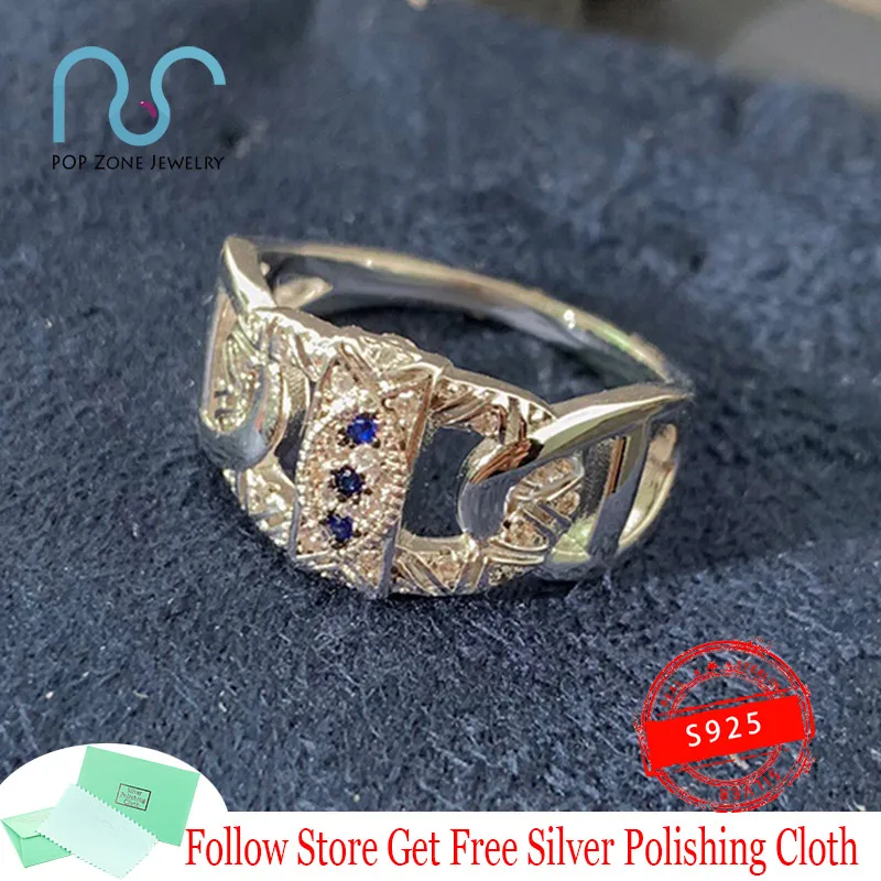 

SYMBOLE Series Lucky Eye Maille Marine Ring S925 Sterling Silver Luxury Ring Retro Mysterious Style Valentine's Gift New Jewelry