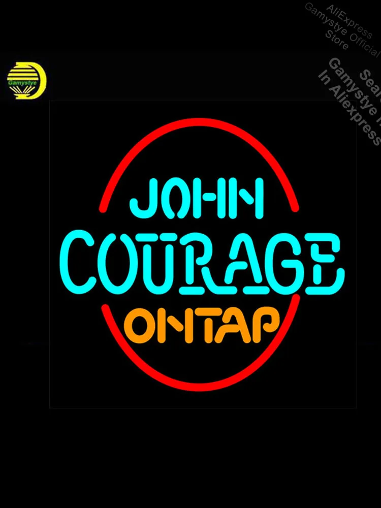 

John Courage On Tap Neon Sign neon Light Sign galss tubes Commercial Recreation Rooms Bar budweiser neon sign Tube Neon Shop