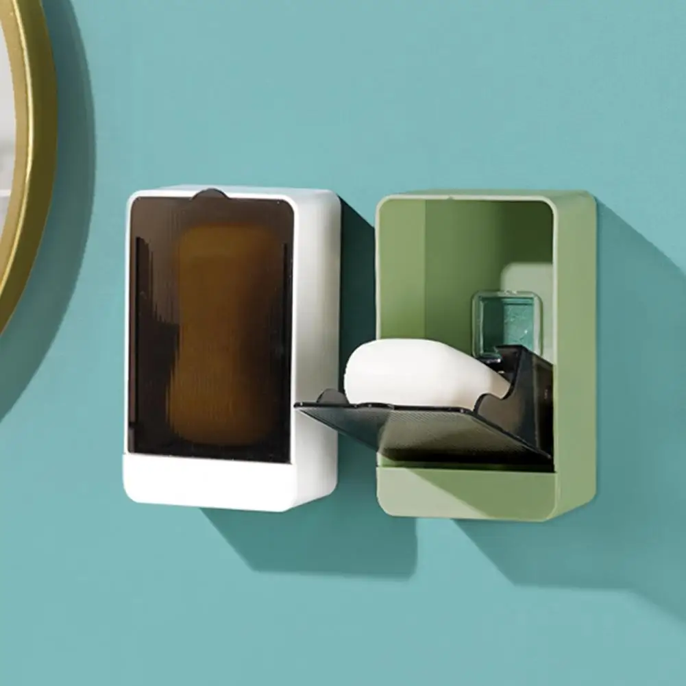 

Convenient Practical Dustproof Soap Rack Easy to Take Bathroom Rack Portable for Home