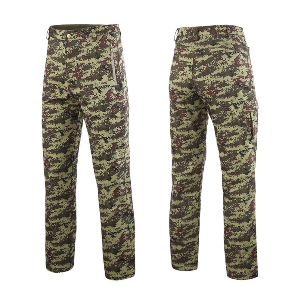 Водонепроницаемые Брюки с мягкой оболочкой мужские ветрозащитные военные брюки