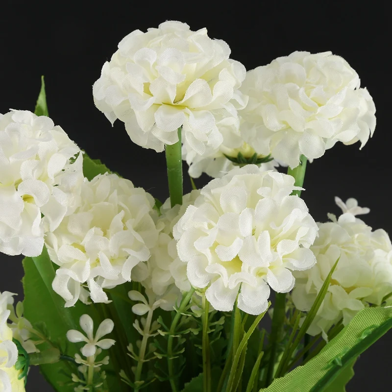 9 Heads 1 Bouquet Artificial Chrysanthemum Silk Flowers Floral Home Garden Decor Color:White | Дом и сад
