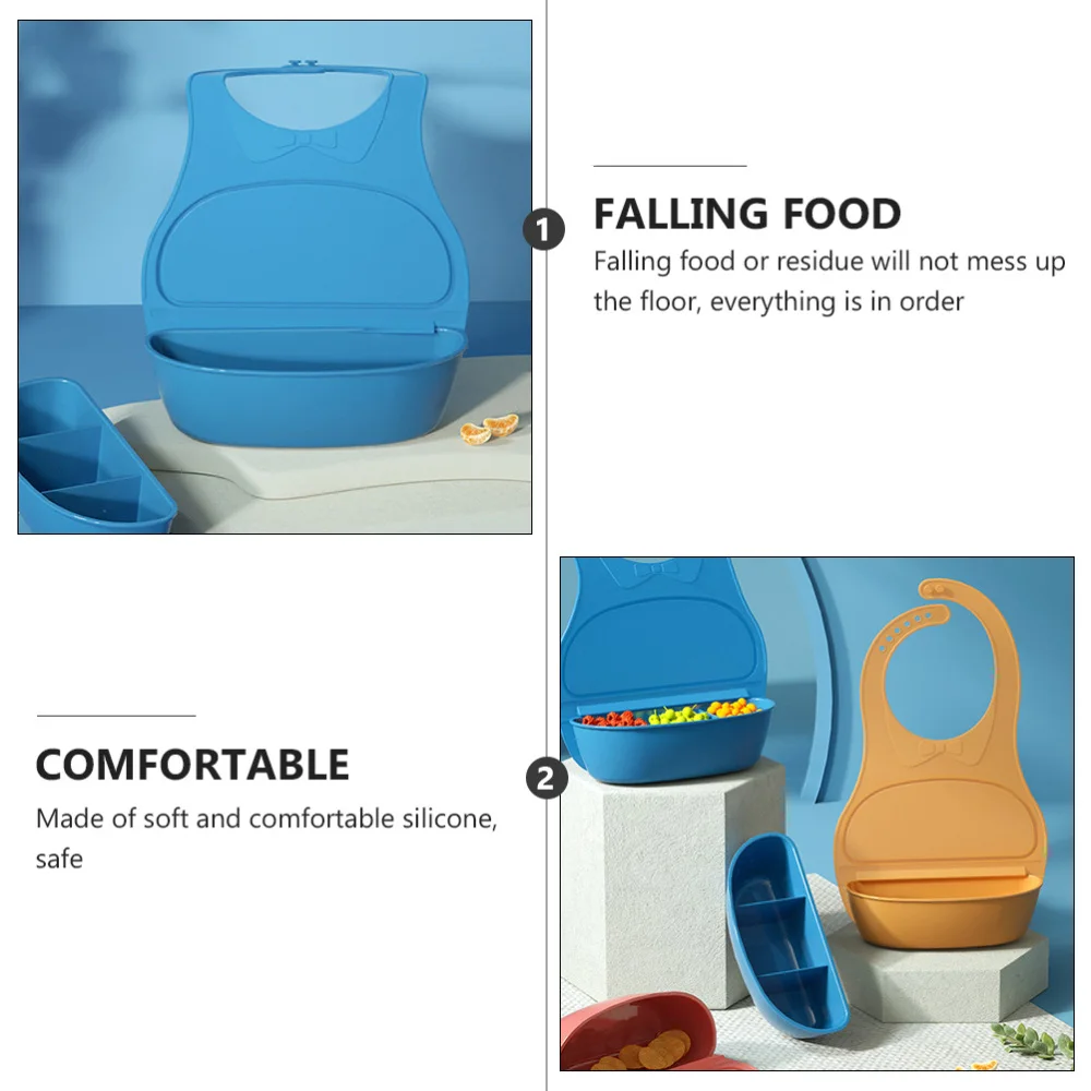 

1Pc Silicone Baby Bib Waterproof Bib Food Feeding Bib Baby Eating Apron