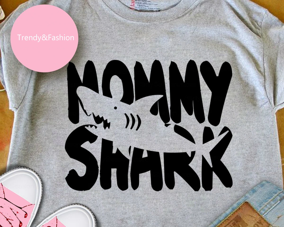 I Love Mama рубашка с акулой Смешные мать новые футболки для мальчиков мамы
