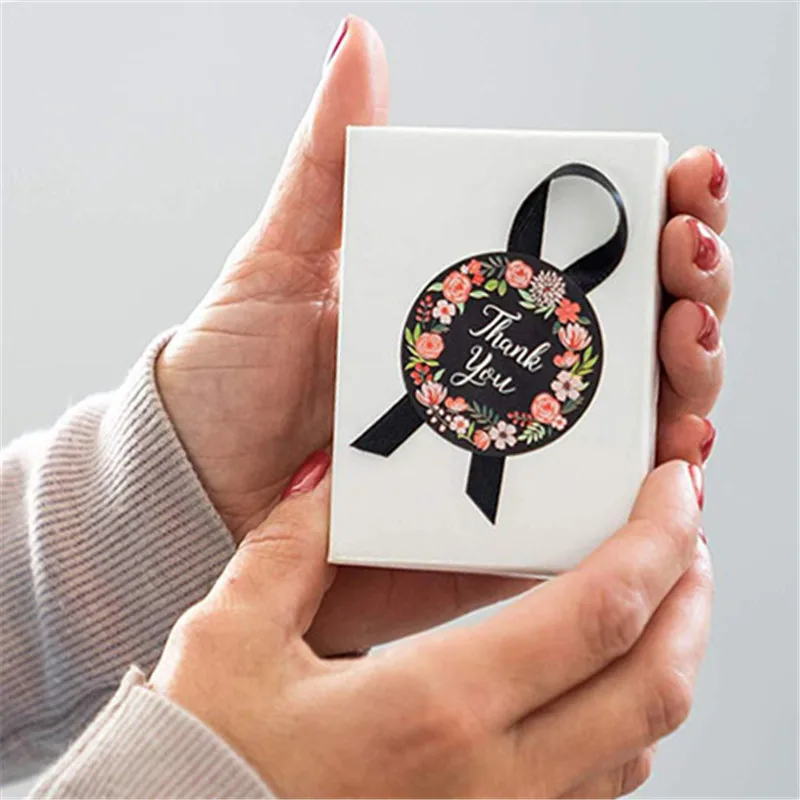 500 шт./рулон многоцветные круглые наклейки спасибо|Сувениры для вечеринок| |