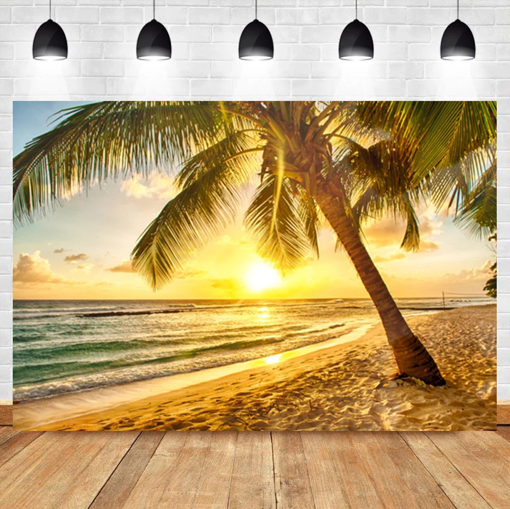 Фон для фотосъемки с изображением природных пейзажей летних праздников морского