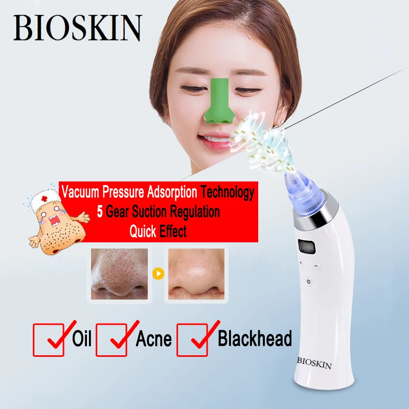 Устройство для сосания угрей BIOSKIN с вакуумным давлением адсорбция и масла