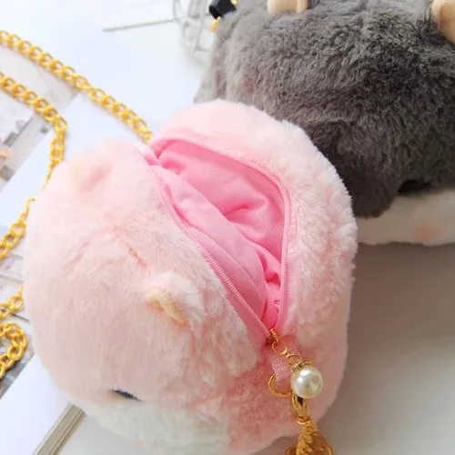 Милые маленькие сумки через плечо хомяка для женщин студенческие на девочек |