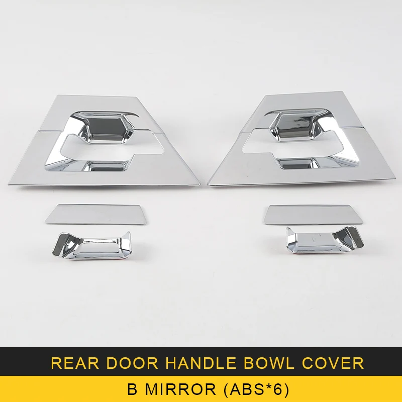 

CARMANGO for Toyota C-HR 2018-2020 Car Styling Outside Door Handle Bowl Wrist Chrome Cover Trim Frame Sticker Exterior Accessory