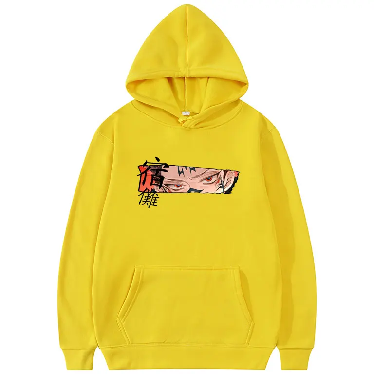 

Japan Anime Style Hoodie Jujutsu Kaisen Print Sweatshirt Cartoons Ryomen Sukuna Hoodies Tops Men Women Fleece Cotton Clothing