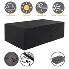Чехлы для мебели в патио, ветрозащитные водонепроницаемые чехлы из ткани Оксфорд с защитой от дождя, снега, пыли, ветра и УФ-лучей для сада, лужайки, улицы