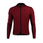 Велосипедная Джерси, Зимняя Теплая Флисовая сохраняющая тепло велосипедная командная одежда с длинным рукавом для улицы, Мужская велосипедная куртка, красная велосипедная одежда
