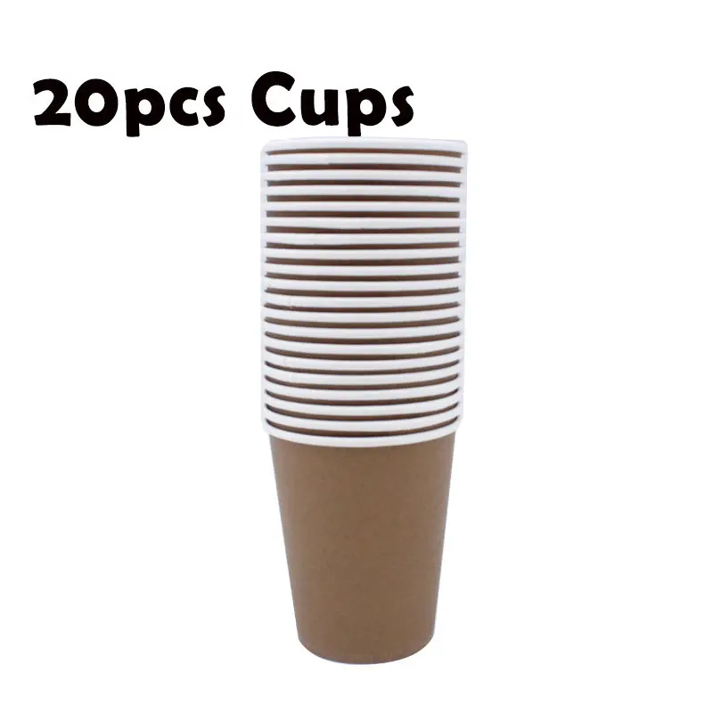 65 шт Свадебные украшения для дня рождения кофейная посуда одноразовые чашки