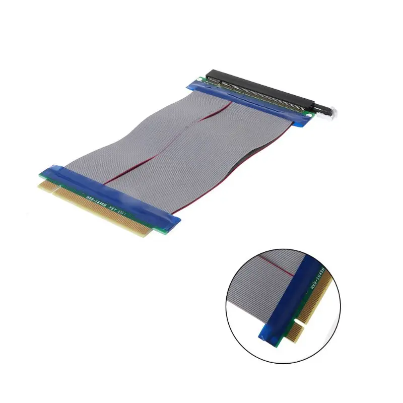 

PCIe 16X PCI Express PCI-E 16X to 16X Riser Extender Card Adapter Flexible Cable R9JB