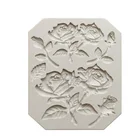 Aouke силиконовая форма в форме цветка, кухонные инструменты для выпечки Форма для шоколада сделай сам, украшения для выпечки, торта, растение силиконовая форма в виде цветка розы