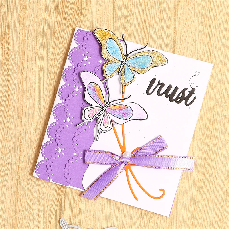 GJCrafts бабочки штампы металлические Вырубные для скрапбукинга открытки создания