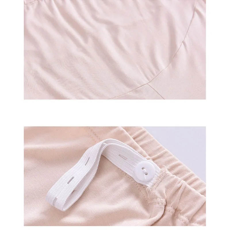 

Maternity Leggings Summer Pregnancy Pants Black Breathable Lace Safty Pants Maternity Soft High Waist Short Leggings Women