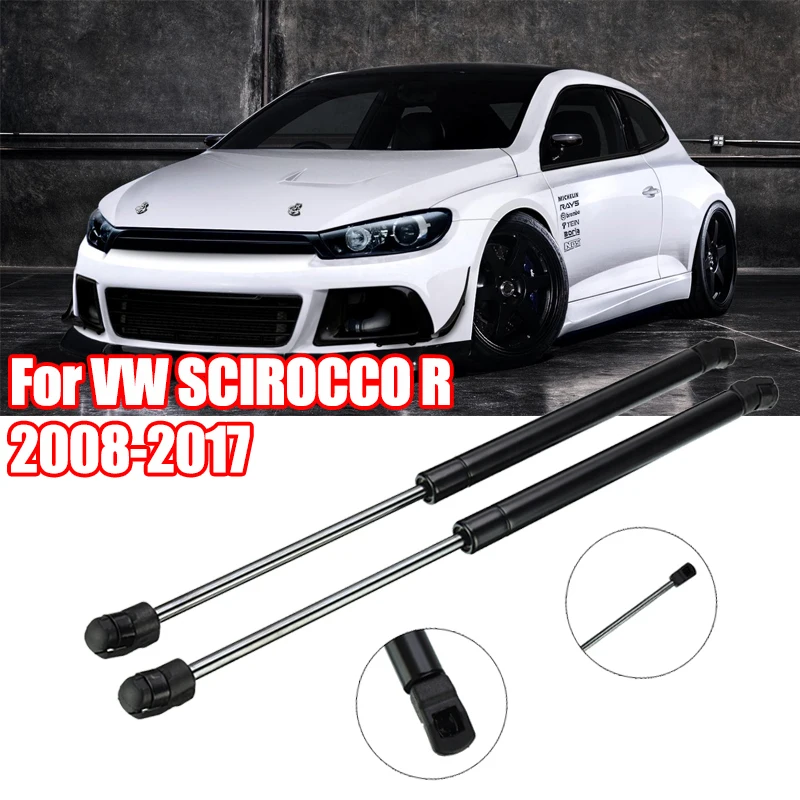

2Pcs Car Front Engine Cover Shock Lift Struts Bar Support Rod Bonnet Hood Arm Gas Spring For VW SCIROCCO R 08-17