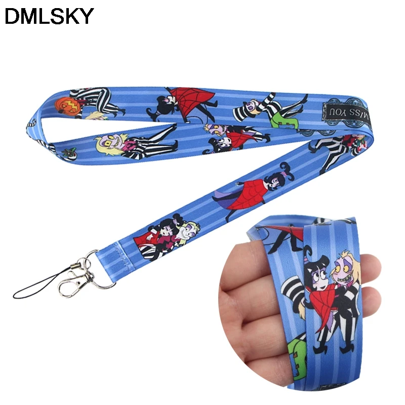 

24pcs/lot DMLSKY Anime cartoon Lanyard keychains Badge ID Lanyards Mobile Phone Rope key Lanyard Neck Straps Accessories M4191