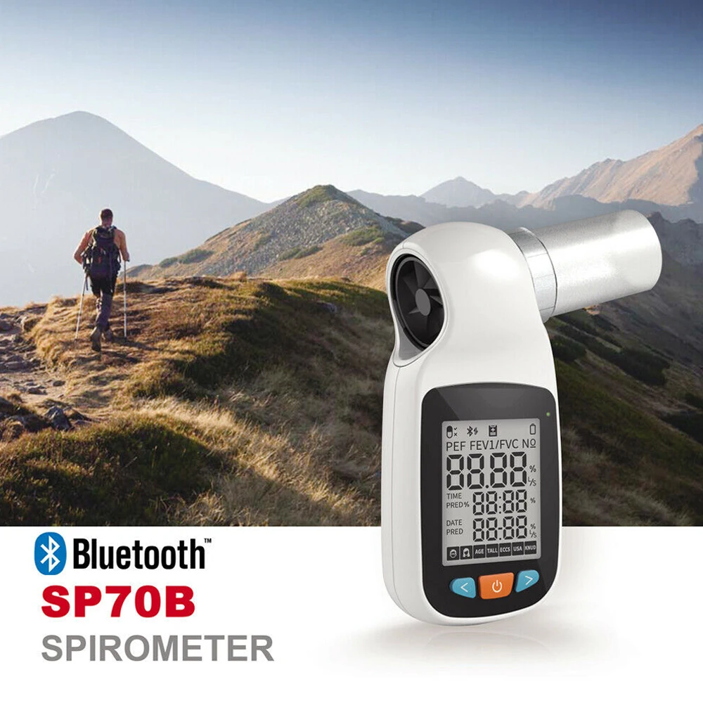 Портативный цифровой спирометр портативное Легочное Дыхание диагностическое