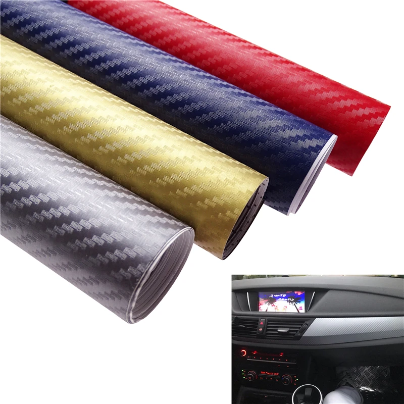 

1pc 3D Vinyl Film Car Wrap Sheet Roll Film Sticker Car Styling Decoration Motorcycle DIY Auto Detailing Accessories 127cmX20cm