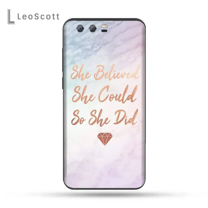 

Marble text geometric bling Phone Case For Huawei Honor view 7a5.45inch 7c5.7inch 8x 8a 8c 9 9x 10 20 10i 20i lite pro