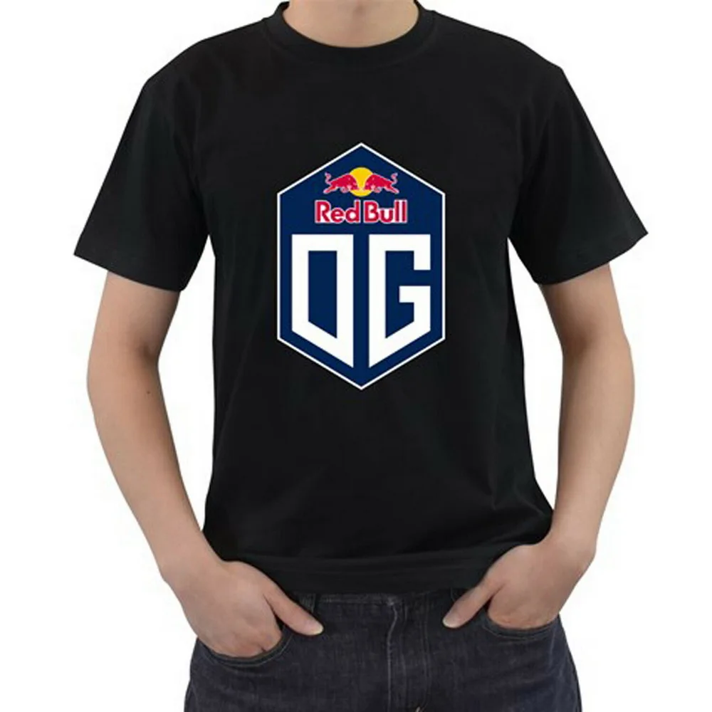 Новая Dota 2 команда Og черная футболка летние топы с круглым вырезом новый модный