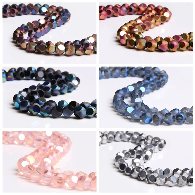 Розовый стеклянный бисер круглый тангент самолет свободные 8 мм очарование
