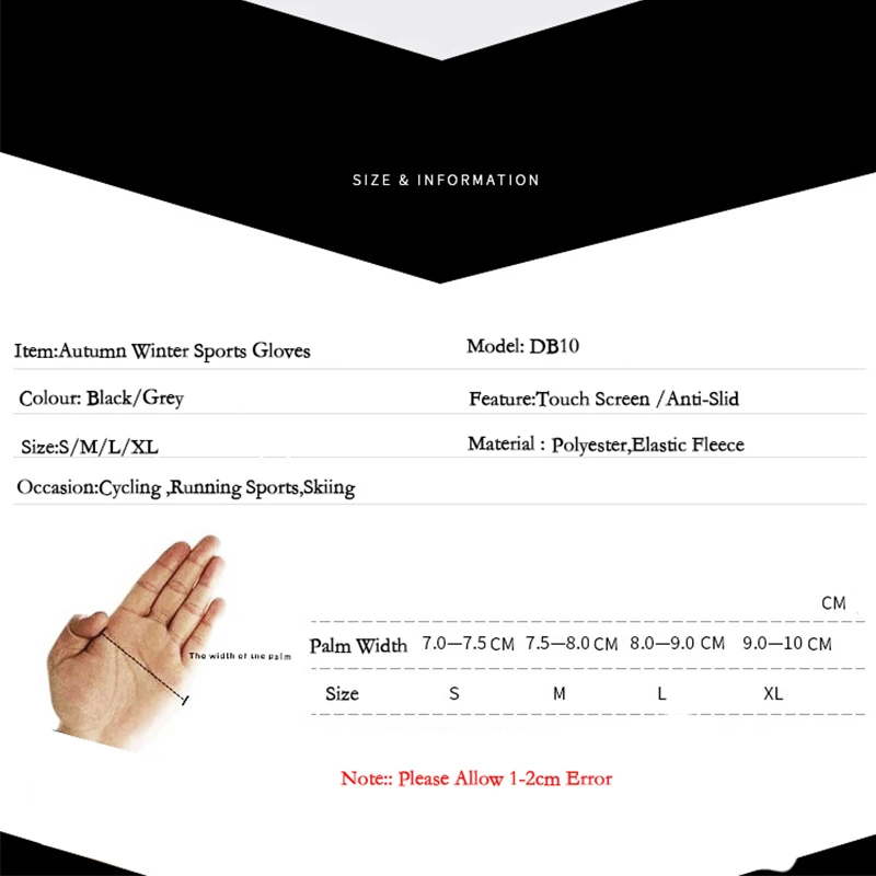

Outdoor Bike Bicycle Cycling Gloves Man Women Winter Full Finger Touch Screen Motorcycle Gloves Windproof Warm MTB Gloves
