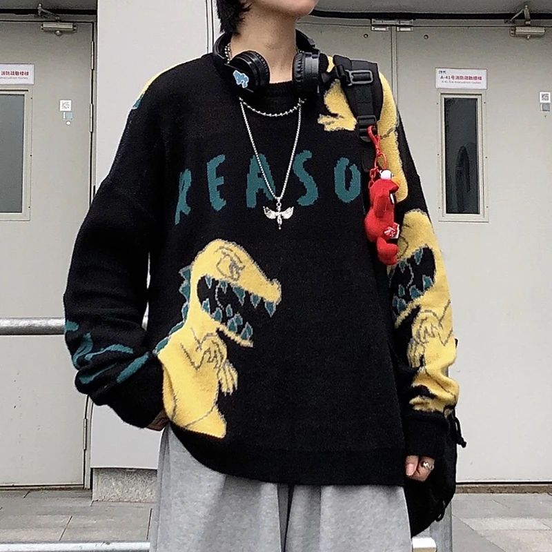 

2021 New Spring Korean version of loose Harajuku Round-neck street trend women's sweater sweater women's bottoming women's top