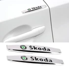 Наклейки на крылья автомобиля для Skoda Rapid Spaceback Yeti Octavia A7 A8 A5 A4 Kodiaq GT Kamiq Kodiak Fabia 2 Superb 3 Karoq, боковая эмблема